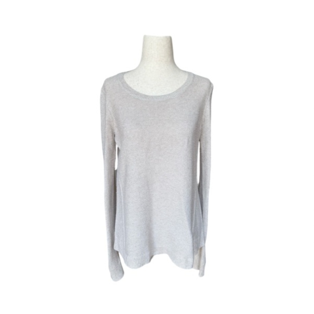 Madewell Women’s Oversized Oatmeal Cotton Blend Lightweight Sweater Size XS